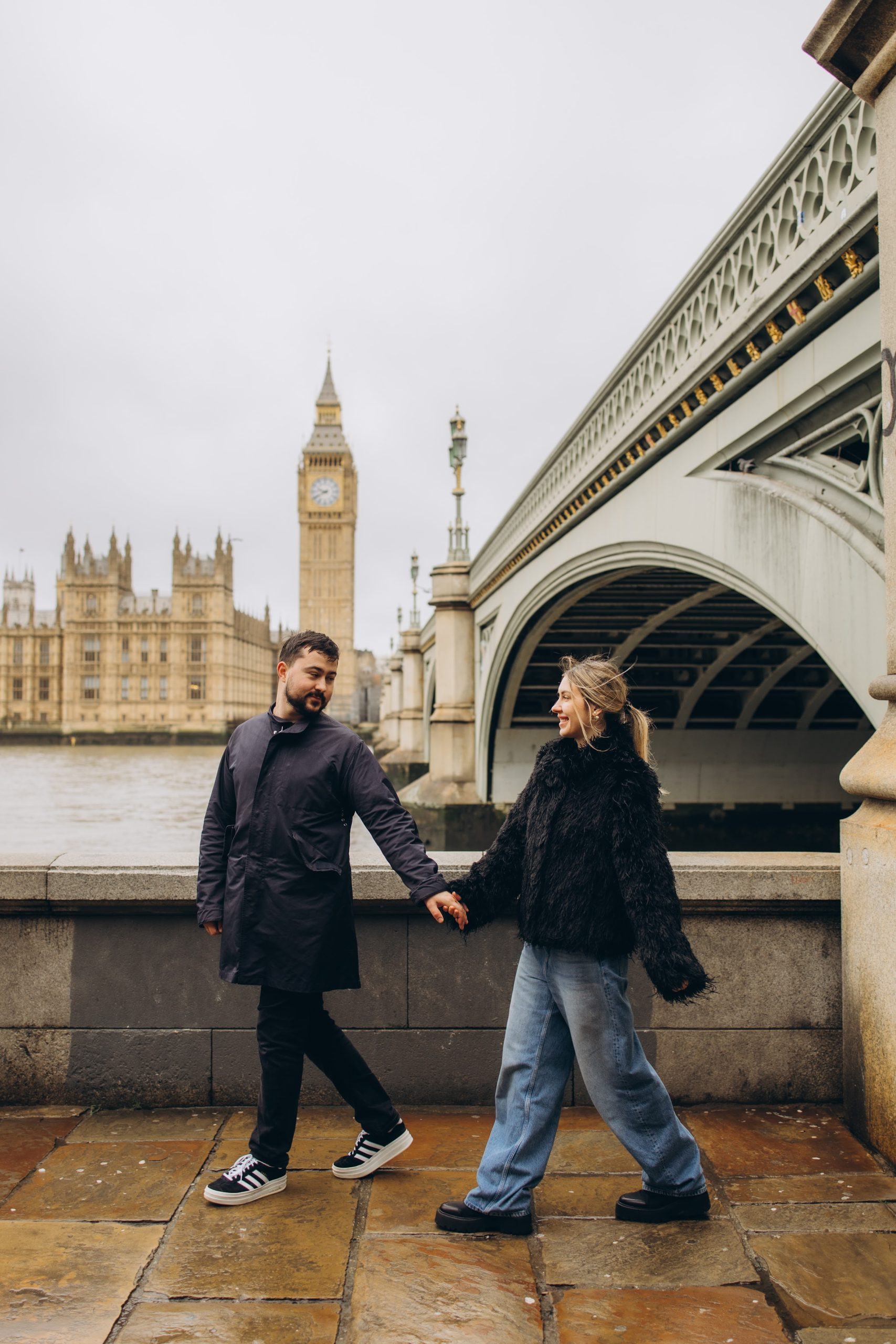 Julia and Anatoly, photographers, in London